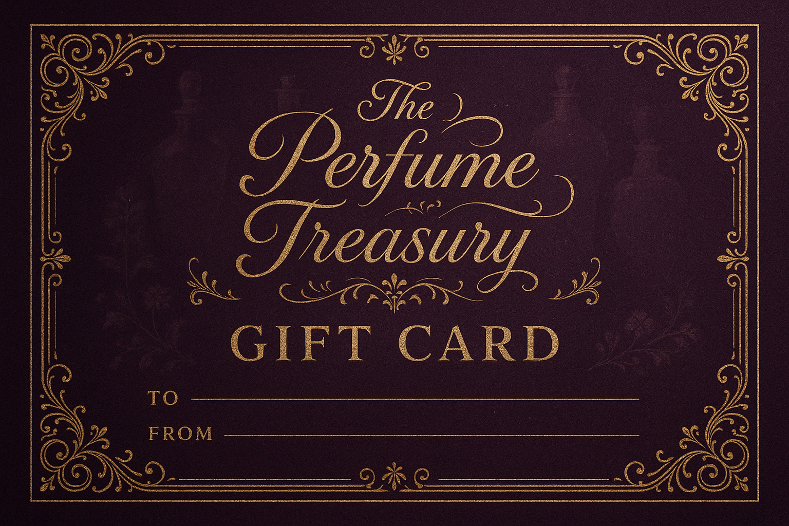 gift card for the perfume treasury
