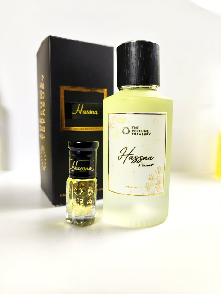 Hassna Performance Bundle (50ml parfum Spray + 3ml Perfume Oil)