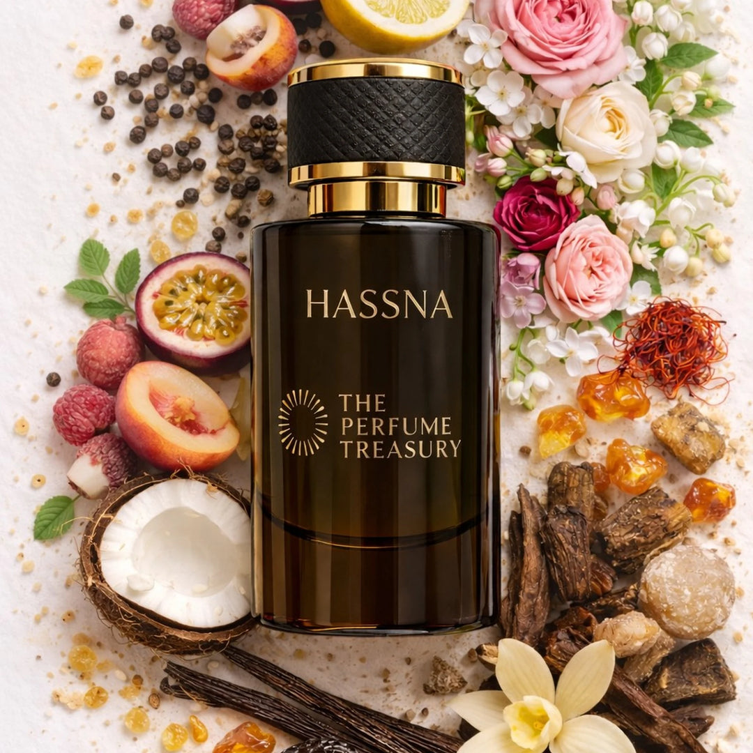 Hassna Parfum Spray 50ml For Women | Fruity, Rose &amp; Oud