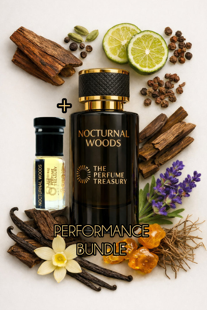 Nocturnal Woods Performance Bundle (50ml parfum Spray + 3ml Perfume Oil)