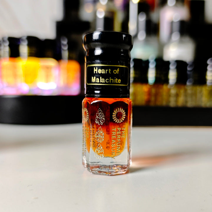 Heart of Malachite alcohol-free perfume oil 3ml glass roller bottle with metal cap inspired by Armani Vert Malachite by The Perfume Treasury